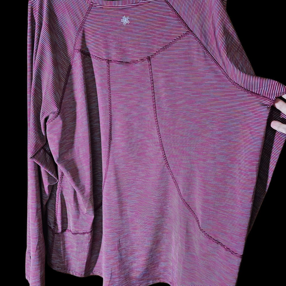 Tek Gear Women's Purple Striped Tunic - Picture 2 of 3
